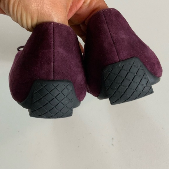 TALBOTS FRANCESCA BOW-FRONT DRIVING LOAFER FLATS -academia suede loafer 10.5M - Picture 11 of 13